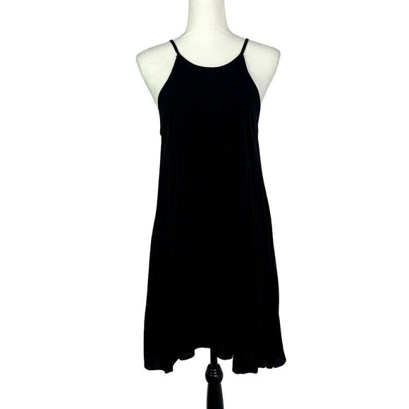 Cloth & Stone Shift Dress Black Tie Back Halter, XS - Picture 1 of 7